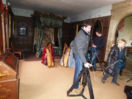 Filming for the BBC at Penshurst Place